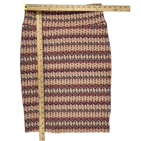 LuLaRoe Cassie Womens Size Medium Multicolor Pencil Skirt Work Geometric Dainty - Picture 3 of 5